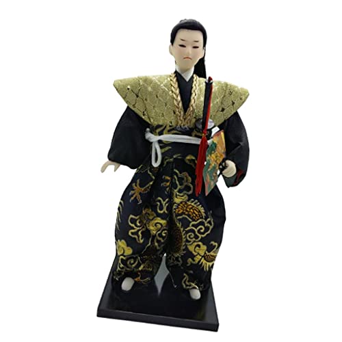 Luwecf 30cm Große Japanische Vintage Kimono Asiatische Mädchen Modell Geisha Puppe Figur, Japanische Samurai -1 von Luwecf