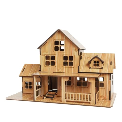 Luwecf 3D Holzpuzzlespiel „Cottage“ für Kinder Und Erwachsene für Schlafzimmer, Bauernhaus, Küche von Luwecf