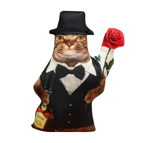 Luwecf 3D Simulation Cat Toy Plüsch gefülltes Tierspielzeugkätzchen Puppe für Kinder Erwachsene, Style B von Luwecf