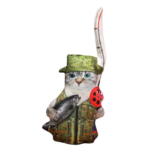 Luwecf 3D Simulation Cat Toy Plüsch gefülltes Tierspielzeugkätzchen Puppe für Kinder Erwachsene, Style C von Luwecf