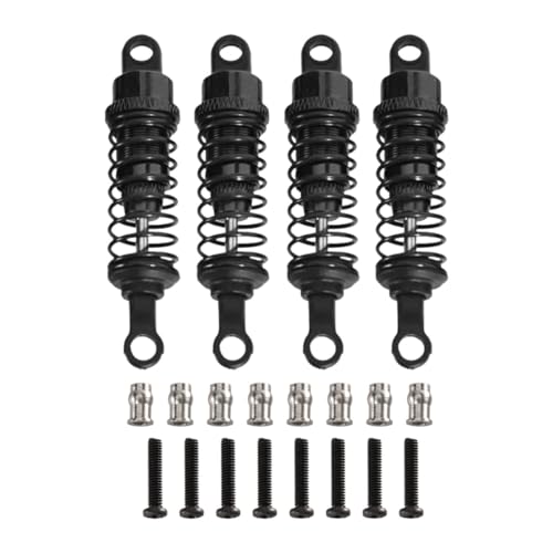 Luwecf 4 Stück Hydraulische Stoßdämpfer für RC Autos, RC Stoßdämpfer, 55 Mm, Upgrade Dämpfer Im Maßstab 1/12 1/16 für MN168 MN82 B16 B14 B36, Lila von Luwecf