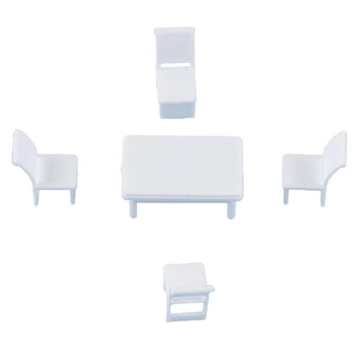 Luwecf 4X 1/75 Mini DIY Home Möbel Tisch Schreibtisch Stuhl Modell Figuren für Mini Szene Luwecf 4X 1/75 Mini DIY Home Möbel Tisch Schreibtisch Stuhl Modell Figuren für Mini Szene von Luwecf