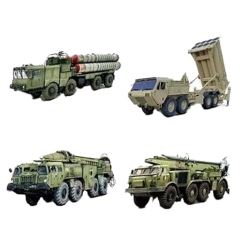 Luwecf 4pcs 4d Miniatur Raketenfahrzeugmodelle 4d Rätsel Desk Dekoration Compact Assembly Collection Ornament DIY Handcrafts von Luwecf