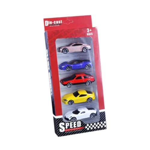 Luwecf 5 Stück Druckguss Spielzeugautos Im Taschenformat, Style A von Luwecf