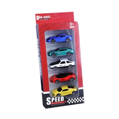 Luwecf 5 Stück Druckguss Spielzeugautos Im Taschenformat, Style B von Luwecf