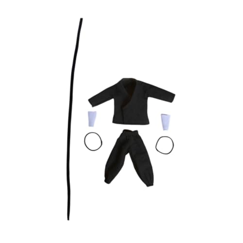 Luwecf 5 Stücke 1:12 Maßstab Actionfigur Kleidung mit Hosen und Gürtel, Schwarz Luwecf 5 Stücke 1:12 Maßstab Actionfigur Kleidung mit Hosen und Gürtel, Schwarz von Luwecf