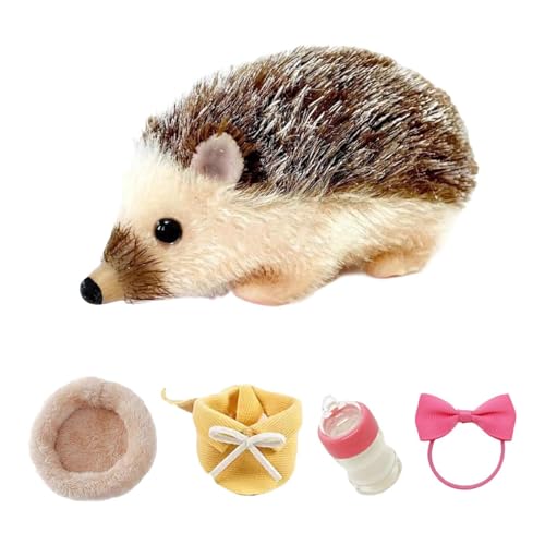 Luwecf 5 Zoll Reborn Igel Puppe, Tierpuppe für Geburtstagsgeschenke Und Feiertage, Braun Luwecf 5 Zoll Reborn Igel Puppe, Tierpuppe für Geburtstagsgeschenke Und Feiertage, Braun von Luwecf