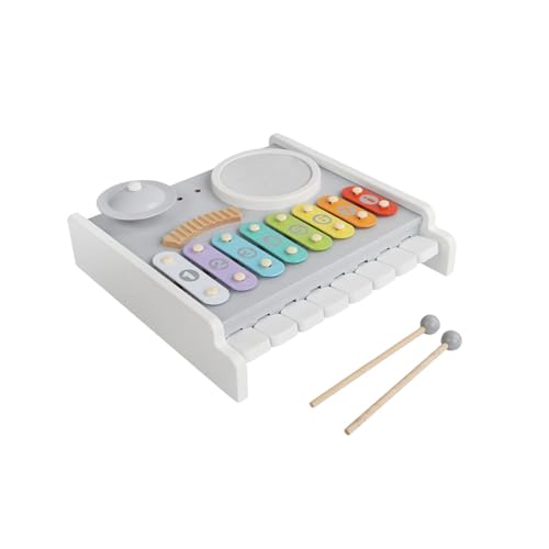 Luwecf 5 in 1 Klaviertrommel Musikspielzeug Set für Kleinkinder, Musikalisches Lernspielzeug für Kinder Und s Luwecf 5 in 1 Klaviertrommel Musikspielzeug Set für Kleinkinder, Musikalisches Lernspielzeug für Kinder Und s von Luwecf