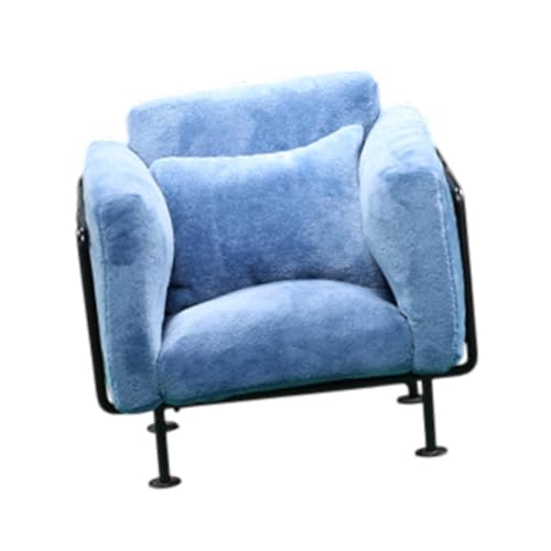Luwecf 6 Dollhouse Sofa Modell, Puppenzubehör für Mikrolandschaftsdekoration, Blau Luwecf 6 Dollhouse Sofa Modell, Puppenzubehör für Mikrolandschaftsdekoration, Blau von Luwecf