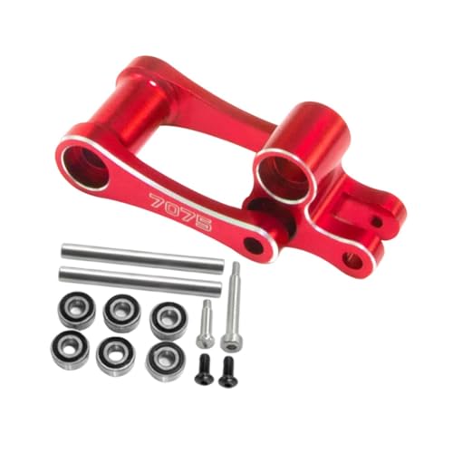 Luwecf 7075 Heckknöchel Und Zugstangen Kit für 1/4 Motorrad LOS264001, Rot von Luwecf