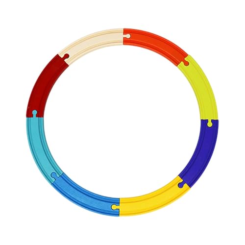 Luwecf 8 Stück Holzeisenbahngleise, Holzeisenbahnzubehör, Gleiserweiterung für Kleinkinder, 43cm Luwecf 8 Stück Holzeisenbahngleise, Holzeisenbahnzubehör, Gleiserweiterung für Kleinkinder, 43cm von Luwecf