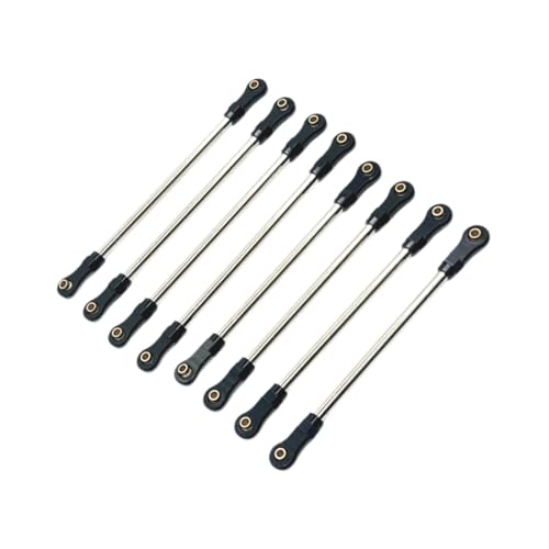 Luwecf 8 Teiliges RC Fahrzeug Lenkgestänge, Verbindungselemente für Yk4106 1/10 Modell, Schwarz Luwecf 8 Teiliges RC Fahrzeug Lenkgestänge, Verbindungselemente für Yk4106 1/10 Modell, Schwarz von Luwecf
