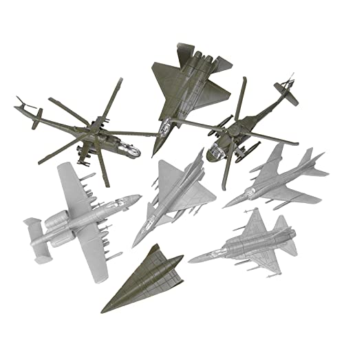 Luwecf 8-teiliges Modellflugzeug im Maßstab 1:144, Gute Qualität, tragbar, 1/144 Flugzeug-Set, PP-Flugzeugspielzeug zum Ausstellen von Luwecf