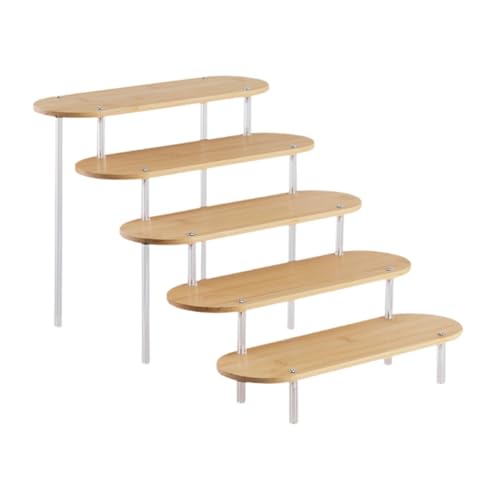 Luwecf Acryl Display Riser für Parfüm Und Figuren 5 Ebenen Aufbewahrung, 20 cm von Luwecf