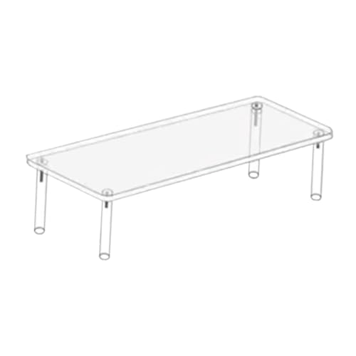 Luwecf Acryl-Riser, transparenter Präsentationsständer, Dessert-Regal, Mehrzweck-Präsentationsregal, Regal für Figuren, Spielzeug, Desserts, Einstufig Luwecf Acryl-Riser, transparenter Präsentationsständer, Dessert-Regal, Mehrzweck-Präsentationsregal, Regal für Figuren, Spielzeug, Desserts, Einstufig von Luwecf