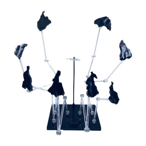 Luwecf Actionfigur Ständer Modellhalterung Charaktermodell Display Hobby Basis mit Schlangenförmiger Halterung Aus PP Material für Vitrinen Und Als Geschenk, Schwarz Luwecf Actionfigur Ständer Modellhalterung Charaktermodell Display Hobby Basis mit Schlangenförmiger Halterung Aus PP Material für Vitrinen Und Als Geschenk, Schwarz von Luwecf