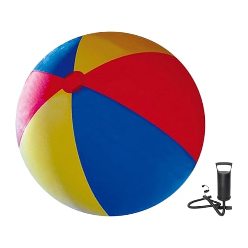 Luwecf Aufblasbares Strandball -Spiel Spielzeug einfach zu tragen von Outdoor Event Party Entertainment Giant Games Swimming Pool Ball mit Handpumpe, Durchmesser 200 cm Luwecf Aufblasbares Strandball -Spiel Spielzeug einfach zu tragen von Outdoor Event Party Entertainment Giant Games Swimming Pool Ball mit Handpumpe, Durchmesser 200 cm von Luwecf
