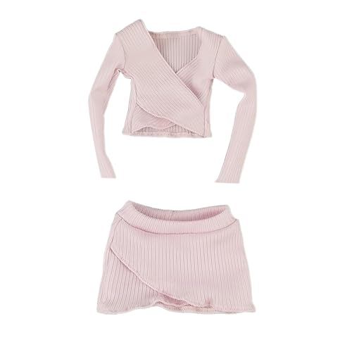 Luwecf Basic Crop Top im Maßstab 1:6, langärmliges, tailliertes Oberteil, Actionfigur-Kleidung für 12'' weibliche Actionfigur, Rosa Luwecf Basic Crop Top im Maßstab 1:6, langärmliges, tailliertes Oberteil, Actionfigur-Kleidung für 12'' weibliche Actionfigur, Rosa von Luwecf