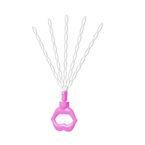 Luwecf Blasenmacher mit 40 Löchern für Kinder, tragbare Blasenstäbe für Freizeitspaß, Rosa von Luwecf