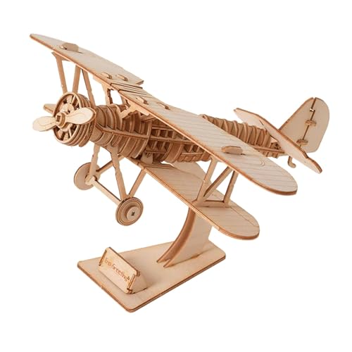 Luwecf DIY 3D Puzzle Aus Holz, Modelle, Süßes Flugzeug für Küche, Zuhause, Schlafzimmer von Luwecf