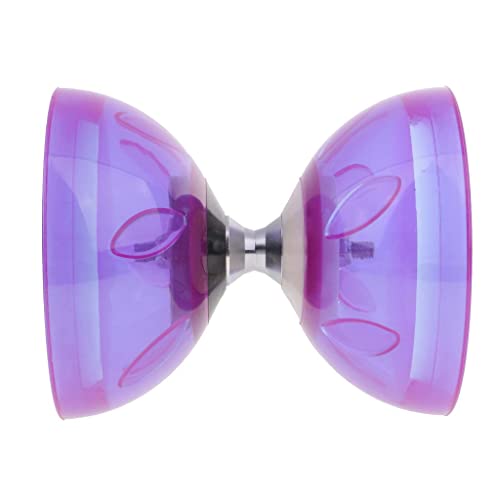 Luwecf Diabolo Jongliergerät für Anfänger und Fortgeschrittene, lila, 10,5 cm von Luwecf