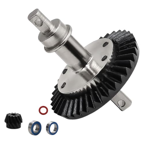 Luwecf Differentialgetriebe Kegelradsatz Als Stahl Ersatzteil Und Antriebszahnrad Zur Verbesserung Der Traktion Und Leistung für 1 10 RC Crawler LKW Modelle, Hinterradgetriebe Luwecf Differentialgetriebe Kegelradsatz Als Stahl Ersatzteil Und Antriebszahnrad Zur Verbesserung Der Traktion Und Leistung für 1 10 RC Crawler LKW Modelle, Hinterradgetriebe von Luwecf