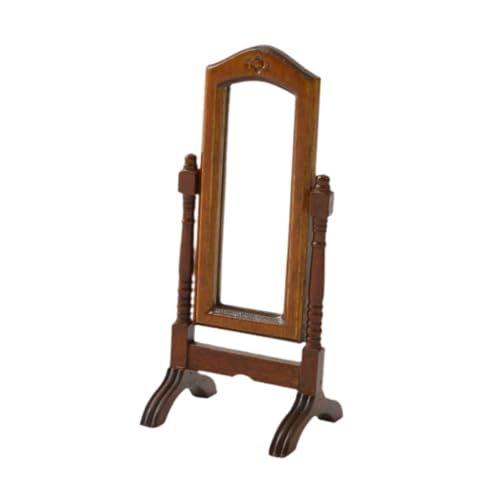Luwecf Dollhouse Miniatur Spiegel für Puppenhaus, 1:12 Einrichtung, Walnussfarbe Luwecf Dollhouse Miniatur Spiegel für Puppenhaus, 1:12 Einrichtung, Walnussfarbe von Luwecf
