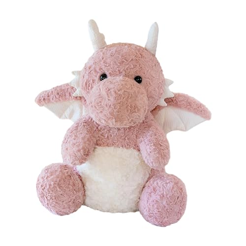 Luwecf Drache Stofftier Plüschtier, Drache Plüschspielzeug mit Flügel, Weiche Cartoon Fliegende Drachenkissenpue Geschenke für Baby, Rosa Luwecf Drache Stofftier Plüschtier, Drache Plüschspielzeug mit Flügel, Weiche Cartoon Fliegende Drachenkissenpue Geschenke für Baby, Rosa von Luwecf