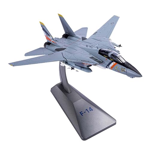 Luwecf F14 Kampfflugzeugspielzeug Im Maßstab 1:72 mit Ständer Aus Druckguss für Desktop Bürodekoration von Luwecf