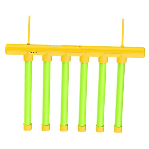 Luwecf Fangstäbchen Spiel für Kinder, Koordinationsspiel mit Hand Und Auge, Spielzeug Zur Reaktionstraining mit Variablen Geschwindigkeiten, Gelb von Luwecf
