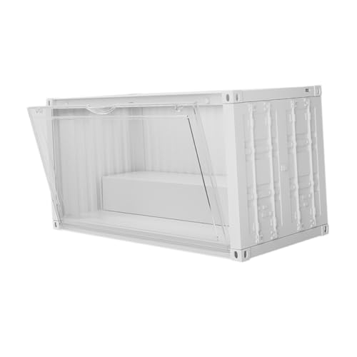 Luwecf Figuren Sammlung Vitrinen Gehäuse Container auf 2 Ebenen Klare Miniatur Figuren Vitrine Stapelbar Display Box für Kosmetik, Ohne Licht Weiß Luwecf Figuren Sammlung Vitrinen Gehäuse Container auf 2 Ebenen Klare Miniatur Figuren Vitrine Stapelbar Display Box für Kosmetik, Ohne Licht Weiß von Luwecf