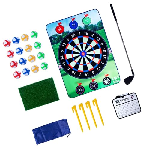 Luwecf Golfspielset für Kinder mit Hitting Matte Und Spielzeug für Den Garten Im Alter von 4 bis 8 Jahren, Ziel von Luwecf