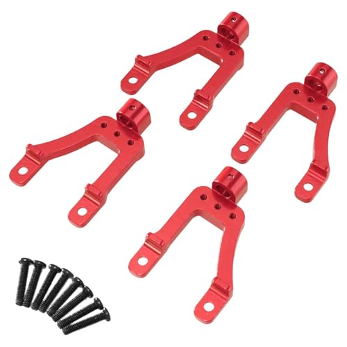 Luwecf Halterung für RC Auto Stoßdämpfer Vorne Und Hinten, Rot Luwecf Halterung für RC Auto Stoßdämpfer Vorne Und Hinten, Rot von Luwecf