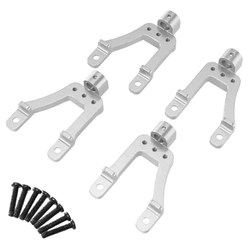 Luwecf Halterung für RC Auto Stoßdämpfer Vorne Und Hinten, Silber Luwecf Halterung für RC Auto Stoßdämpfer Vorne Und Hinten, Silber von Luwecf
