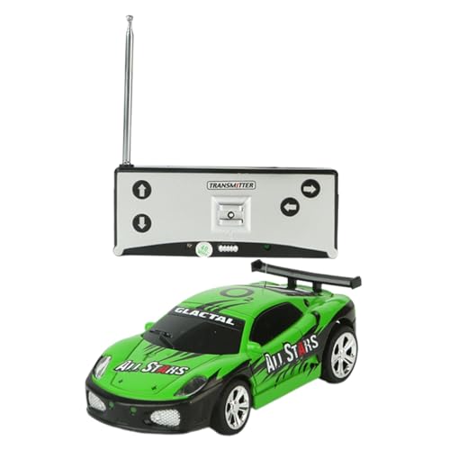 Luwecf Hobby Fahrzeug Spielzeug Mini RC Auto Mini Modell Auto Spielzeug Fernbedienung Auto für Straßen Geschenk, grün und schwarz von Luwecf
