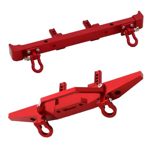 Luwecf Hochwertige Aluminium RC Ersatzteile für MN128 2er Set, Rot von Luwecf