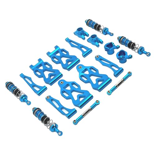 Luwecf Hochwertige Metallteile für 1/16 RC Autos Lenkungskomponente für Q130A, Blau von Luwecf