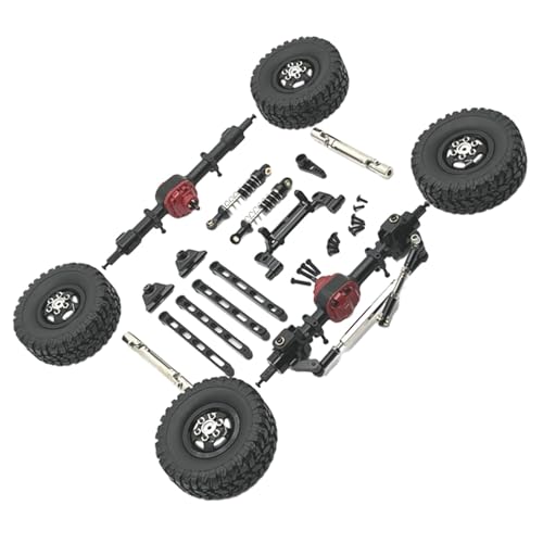 Luwecf Hochwertiges Metall Zubehör für RC Autos Im Maßstab 1:12, Passend für MN82 LC79 MN78, Schwarz von Luwecf