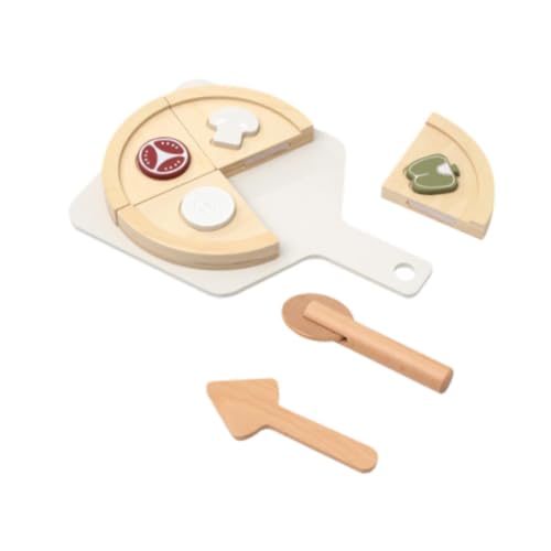 Luwecf Hölzerne Pizza Set Rollenspiele Holzkochspielzeug to Und Täuscht Spiel für Jungen Mädchen Luwecf Hölzerne Pizza Set Rollenspiele Holzkochspielzeug to Und Täuscht Spiel für Jungen Mädchen von Luwecf