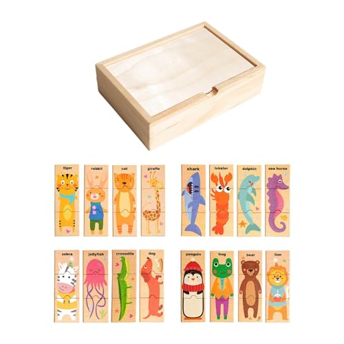 Luwecf Hölzerne Puzzles Portable Frühe Lernspielzeug für Tabletop Home Kinder von Luwecf