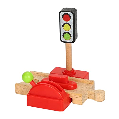 Luwecf Holz Spielzeug Zug Set mit Station und Gas Zubehör, Crossroad Luwecf Holz Spielzeug Zug Set mit Station und Gas Zubehör, Crossroad von Luwecf