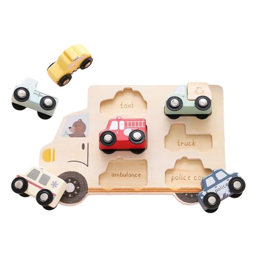 Luwecf Holzfahrzeug Puzzle, Fahrzeuge, Holzpuzzle für Jungen, Mädchen, Kleinkinder Luwecf Holzfahrzeug Puzzle, Fahrzeuge, Holzpuzzle für Jungen, Mädchen, Kleinkinder von Luwecf
