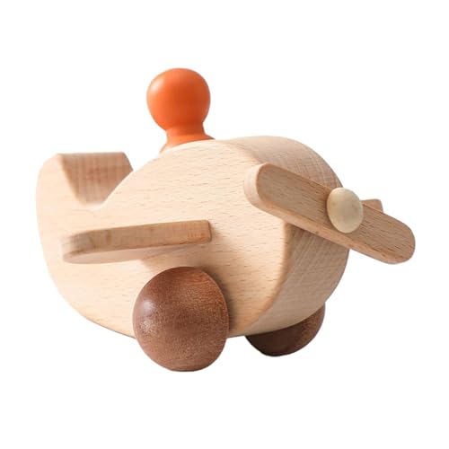 Luwecf Holzflugzeug Spielzeug Mini mit Miniaturfiguren für Mädchen von Luwecf