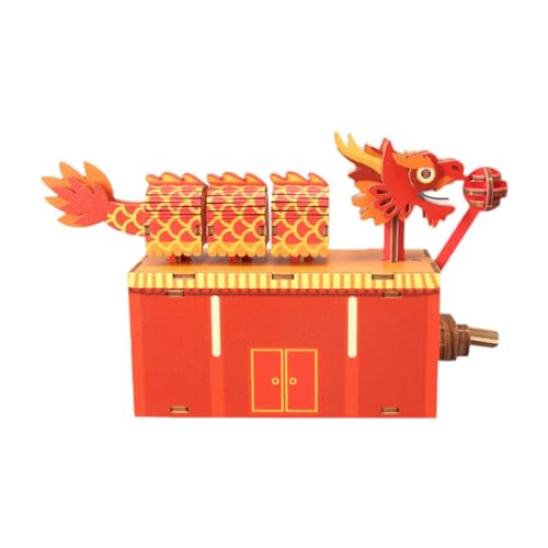 Luwecf -Holzpuzzle Drachenbausteine ​​Sammlerstück Ornament -Holzbausatz Lernspielzeug für Erwachsene Geschenk von Luwecf