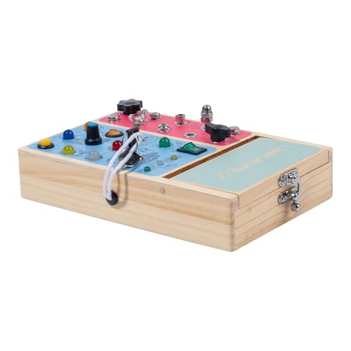 Luwecf Holzschalter, die EIN belebter Board -Aktivitätsboard -Reisespielzeug Fine Motor Skills für Kleinkinder Luwecf Holzschalter, die EIN belebter Board -Aktivitätsboard -Reisespielzeug Fine Motor Skills für Kleinkinder von Luwecf