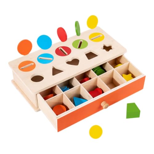 Luwecf Holzspielzeug Zum Sortieren von Farben Und Formen für Babys Im Alter von 1–3 Jahren Luwecf Holzspielzeug Zum Sortieren von Farben Und Formen für Babys Im Alter von 1–3 Jahren von Luwecf