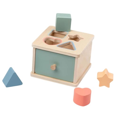 Luwecf Holzspielzeug für Kinder, Farbform Sortierbox Zur Förderung Der Motorischen Fähigkeiten, Formbox Luwecf Holzspielzeug für Kinder, Farbform Sortierbox Zur Förderung Der Motorischen Fähigkeiten, Formbox von Luwecf