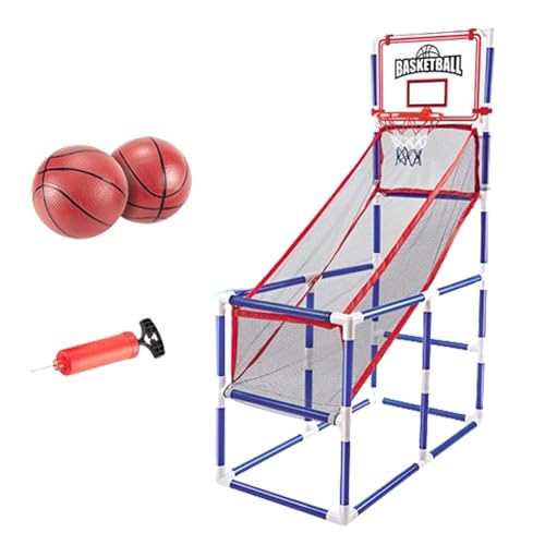 Luwecf Kinder Basketballkorb Set, Spiel Und Spaß für Zuhause, Einfache Installation, 2 Bälle von Luwecf