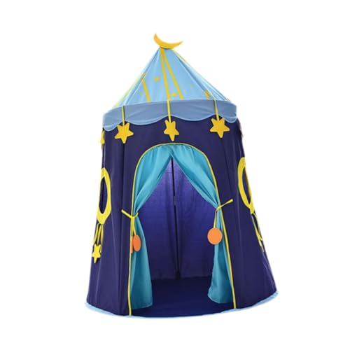 Luwecf Kinder Spielen Zelt, Kinder Spielen Zelt, Faltbares Tipi Spielhaus, Prinzessin für Kindertag Stätte, Kinder Karneval Indoor Outdoor Spiele, Blau Luwecf Kinder Spielen Zelt, Kinder Spielen Zelt, Faltbares Tipi Spielhaus, Prinzessin für Kindertag Stätte, Kinder Karneval Indoor Outdoor Spiele, Blau von Luwecf