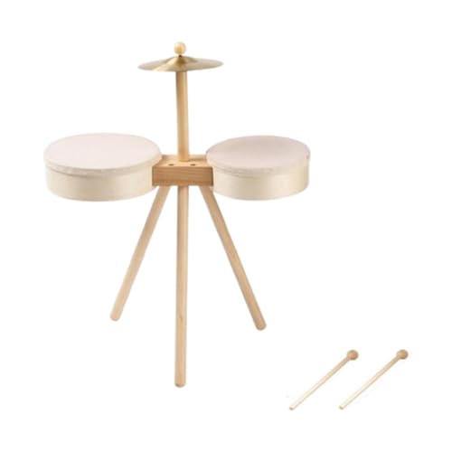 Luwecf Kinder Trommel Set Musikinstrumente Aus Holz für Frühe Musikalische Bildung für Jungen Und Mädchen Als Geburtstagsgeschenk, Ohne Pedaltrommel Luwecf Kinder Trommel Set Musikinstrumente Aus Holz für Frühe Musikalische Bildung für Jungen Und Mädchen Als Geburtstagsgeschenk, Ohne Pedaltrommel von Luwecf